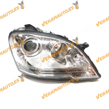 Faro Mercedes Clase ML W164 Del 2008 Al 2011 Lamparas H7 Y H7 Con Motor De Regulacion Electrico Delantero Derecho