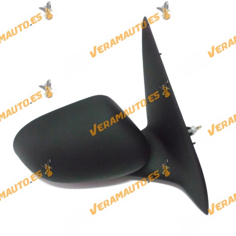 Espejo Retrovisor Fiat Brava Marea De 1995 En Adelante Con Mando Mecanico Negro Derecho