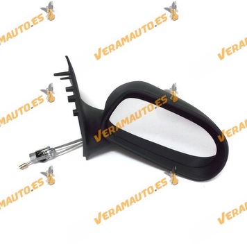 Espejo Retrovisor Fiat Bravo Desde 1995 hasta 2002 Con Mando Mecanico Negro Derecho