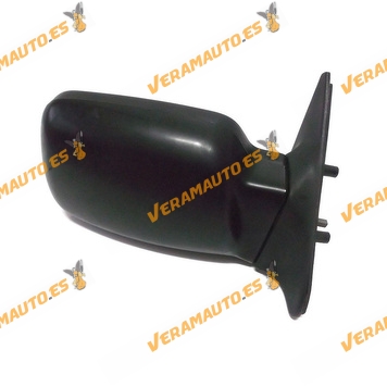 Espejo Retrovisor Ford Escort Orion De 1986 Al 1990 Con Mando Mecanico Negro Derecho
