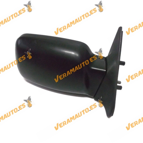Espejo Retrovisor Ford Escort Orion De 1986 Al 1990 Con Mando Mecanico Negro Derecho