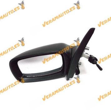 Rear view Mirror Ford Escort from 1995 to 1999 with Mechanical Control Black Left