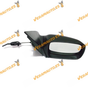 Espejo Retrovisor Ford Mondeo De 1993 Al 2000 Con Mando Mecanico Derecho Negro