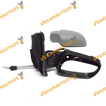 Rear view Mirror Ford Fiesta from 2002 to 2006 with Mechanical Control Imprimado Right