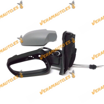 Rear view Mirror Ford Fiesta from 2002 to 2006 with Mechanical Control Printed Left