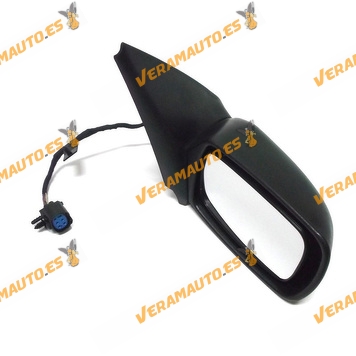 Rear view Mirror Ford Fiesta from 1996 to 1999 with Control Electric Thermic Black Right