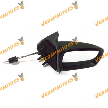 Rear view Mirror Ford Fiesta from 1999 to 2002 with Mechanical Control Black Right