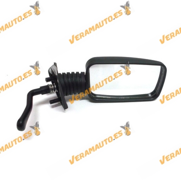 Rear view Mirror Fiat Cinquecento from 1993 to 1998 with Mechanical Control Black Right