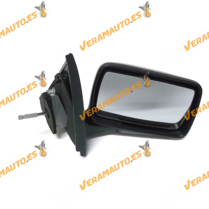 Espejo Retrovisor Ford Escort Orion De 1990 A 1995 Con Mando Mecanico Negro Derecho
