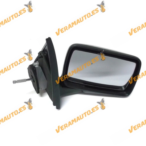 Espejo Retrovisor Ford Escort Orion De 1990 A 1995 Con Mando Mecanico Negro Derecho