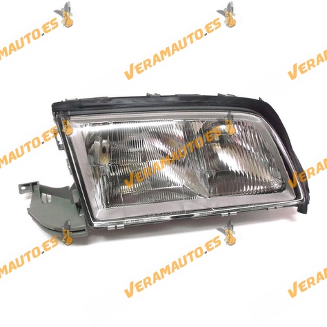 Faro Mercedes Clase C W202 Del 1993 Al 2000 Lamparas H7 mas H1 y H1 Delantero Derecho