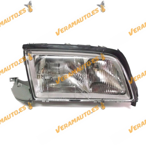 Faro Mercedes Clase C W202 Del 1993 Al 2000 Lamparas H7 mas H1 y H1 Delantero Derecho