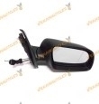 espejo polo del 2001 al 2005 con mando mecanico derecho negro