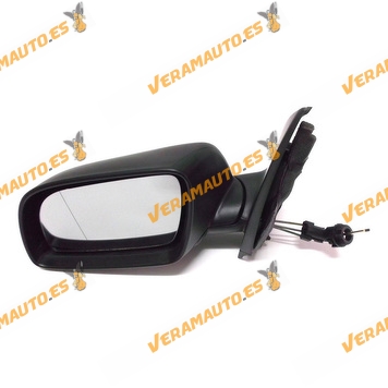 Rear view Mirror Volkswagen Polo from 2001 to 2005 with Mechanical Control Black Left