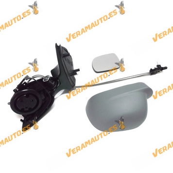 Rear view Mirror Volkswagen Polo from 1999 to 2002 with Mechanical Control Printed Left