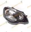 Faro Volkswagen Polo 2005 Al 2009 H7 H1 Fondo Negro Sport Derecho