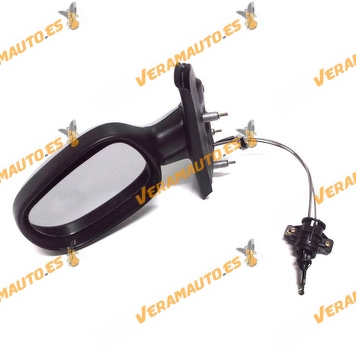 Espejo Retrovisor Renault Scenic Del 1996 Al 2003 Con Mando Mecanico Imprimado Izquierdo