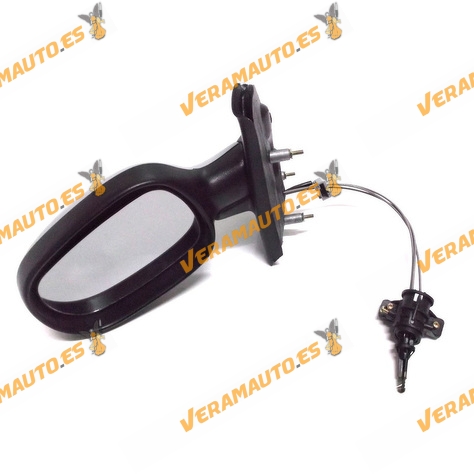 Espejo Retrovisor Renault Scenic Del 1996 Al 2003 Con Mando Mecanico Imprimado Izquierdo