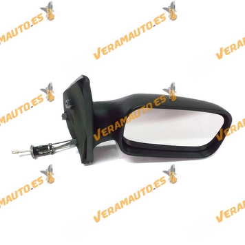 Rear view Mirror Fiat Palio from 1997 to 2001 with Mechanical Control Black 5 Doors Right
