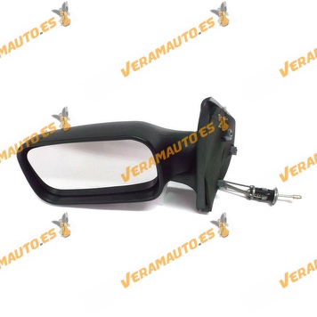 Rear view Mirror Fiat Palio from 1997 to 2001 with Mechanical Control Black 5 Doors Left