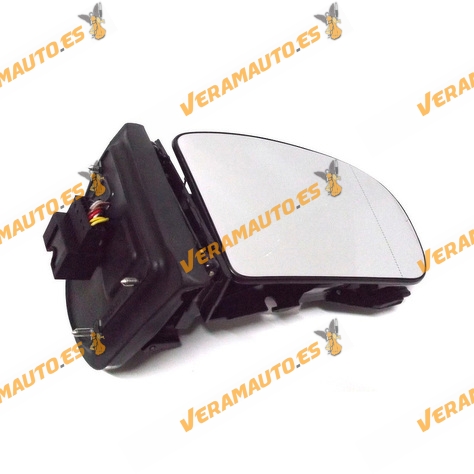 Cuerpo Espejo Retrovisor Mercedes Clase C W203 Electrico Termico y Memoria Derecho 2000 a 2004 1 conexion 11 pines