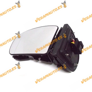 Rear view Mirror Body Body Mercedes Class C W203 Electric Thermic Folding and Memory Left from 2000 to 2007 1 connection 11 pins
