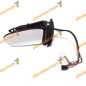 Rear view Mirror Glass Body Mercedes Class C W203 Electric Thermic Folding and Memory Left 2000 to 2007 connection wire 7 4 pins