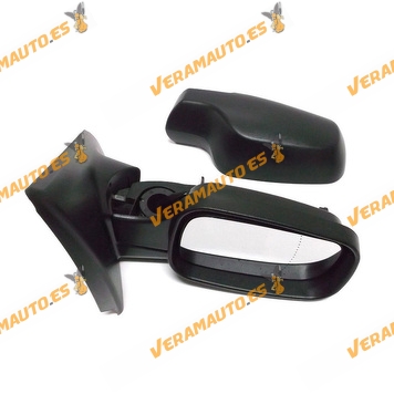 Rear view Mirror Renault Clio from 2005 to 2009 with Electric Control Thermic Black Right