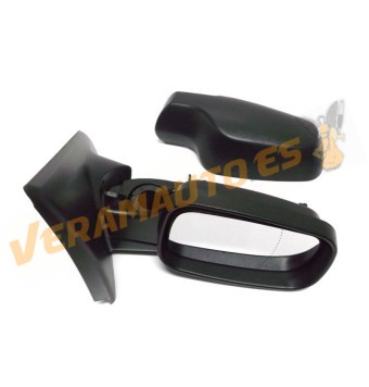 Espejo Retrovisor Renault Clio Del 2005 Al 2009 Con Mando Electrico Termico Negro Derecho