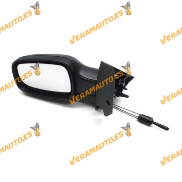 Rear view Mirror Renault Scenic from 2003 to 2009 with Mechanical Control Black Left