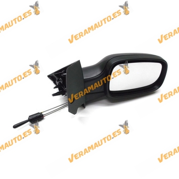 Rear view Mirror Renault Scenic from 2003 to 2009 with Mechanical Control Sounding Line Black Right