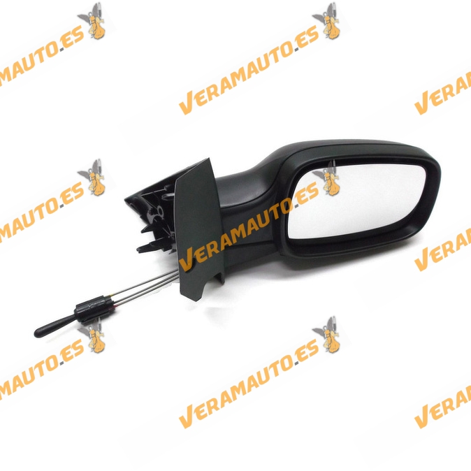Espejo Retrovisor Renault Scenic Del 2003 Al 2009 Con Mando Mecanico Sonda Negro Derecho