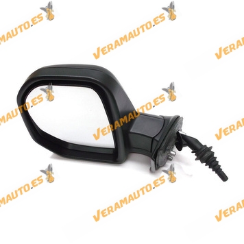 Espejo Retrovisor Citroen Berlingo Peugeot Partner desde 2008 a 2012 Mando Mecanico Izquierdo Negro Similar 8152F6