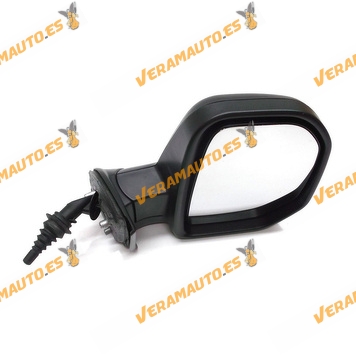 Espejo Retrovisor Citroen Berlingo Peugeot Partner desde 2008 a 2012 Mando Mecanico Derecho Negro Similar 8152F7