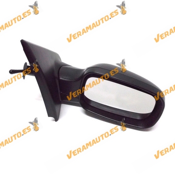 Rear view Mirror Renault Clio from 2005 to 2009 with Mechanical Control Sensor Black Right