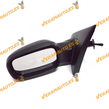 Rear view Mirror Renault Clio from 2005 to 2009 with Mechanical Control Black Left