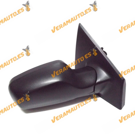 Espejo Retrovisor Renault Clio Del 2005 Al 2009 Con Mando Mecanico Negro Izquierdo