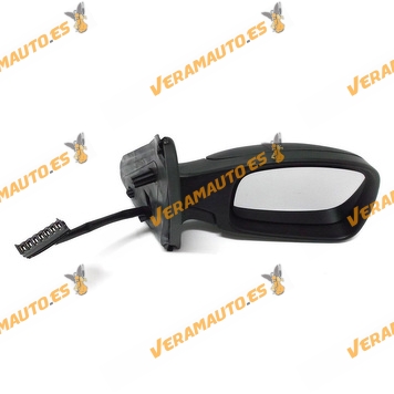 Rear view Mirror Peugeot 306 from 1992 forward Control Electric Thermic Black Right with Sounding Line Temperature