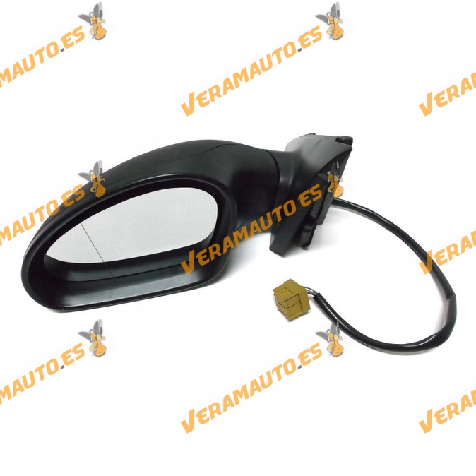 Espejo Retrovisor Seat Ibiza Cordoba De 2002 Al 2008 Con Mando Electrico Termico Negro Izquierdo