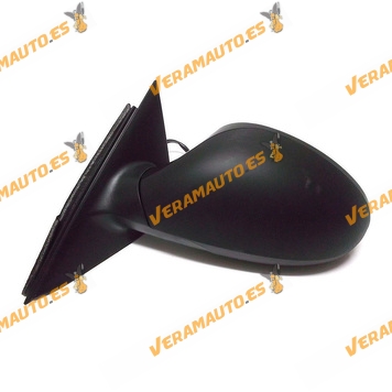 Espejo Retrovisor Seat Ibiza Cordoba De 2002 Al 2008 Con Mando Electrico Termico Negro Izquierdo