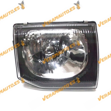 Faro Mitsubishi Montero Pajero Del 1997 Al 2000 Lampara H4 Fondo Negro Derecho