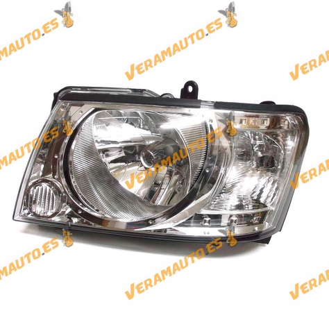 Faro Nissan Patrol Del 2004 Al 2010 Lampara H4 Regulacion Manual Delantero Izquierdo