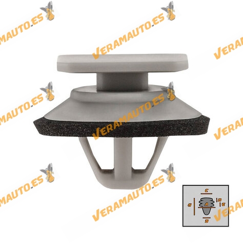 Set de 10 Grapas Mazda CX-5 (KE) de 2012 a 2017 para Umbrales Puertas Exteriores OEM KD53-51-SJ3A