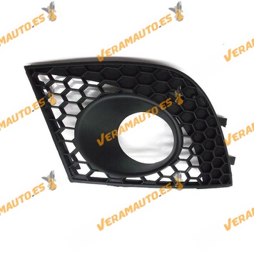 Front Bumper Grille Seat Ibiza Cordoba from 2006 to 2008 Left with Fog Light Hole Black