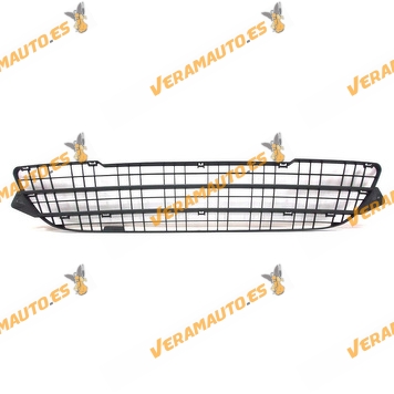 Front Central Grille Renault Kangoo from 2007 to 2013 Black