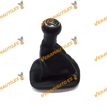 Knob and Bellows Volkswagen Passat from 1996 to 2005 5 Speeds Fake Leather Black similar to 3B0711113J
