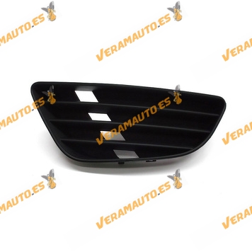 Front Bumper Grille Ford Fiesta from 2002 to 2005 Left without Fog Light Hole Black