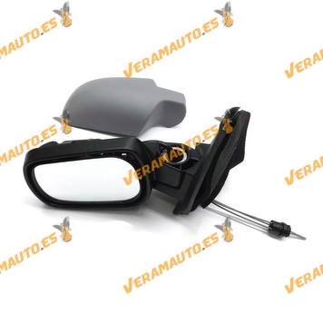 Rear view Mirror Ford Fusion from 2002 to 2005 with Mechanical Control Printed Left