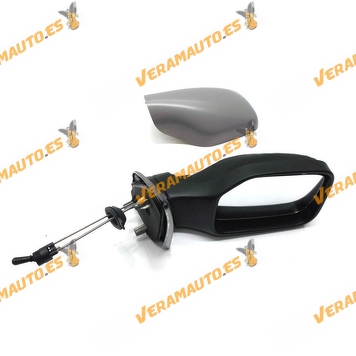 Rear view Mirror Peugeot 106 from 1996 forward with Mechanical Control Printed Right