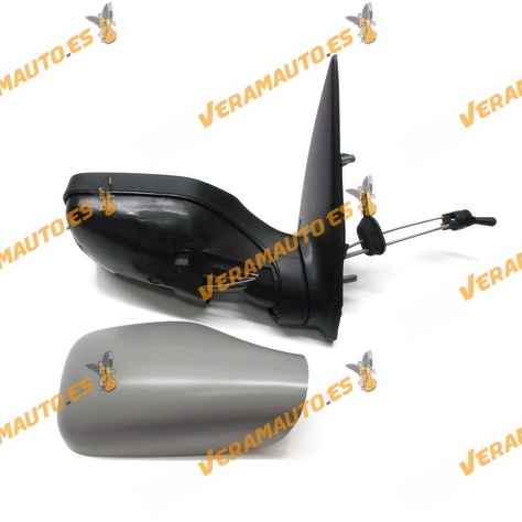 Espejo Retrovisor Peugeot 106 Del 1996 En Adelante Con Mando Mecanico Imprimado Derecho